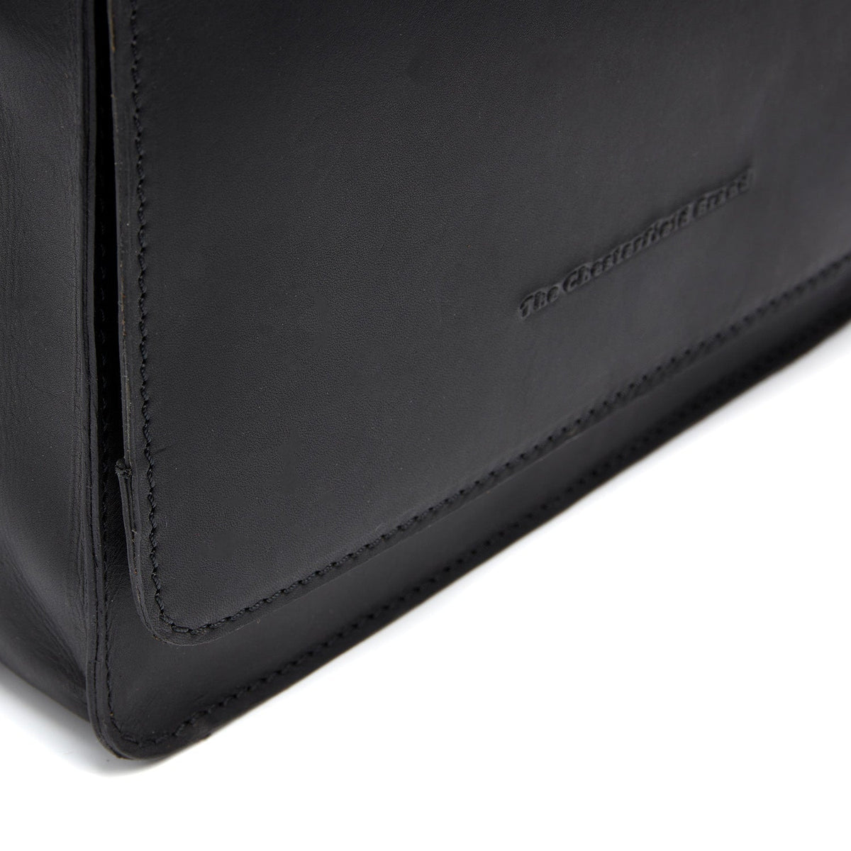 
Classic 100% Full-Grain leather Bag - Rückansicht mit verstärkten Lederträgern & handwerklichen Nähten