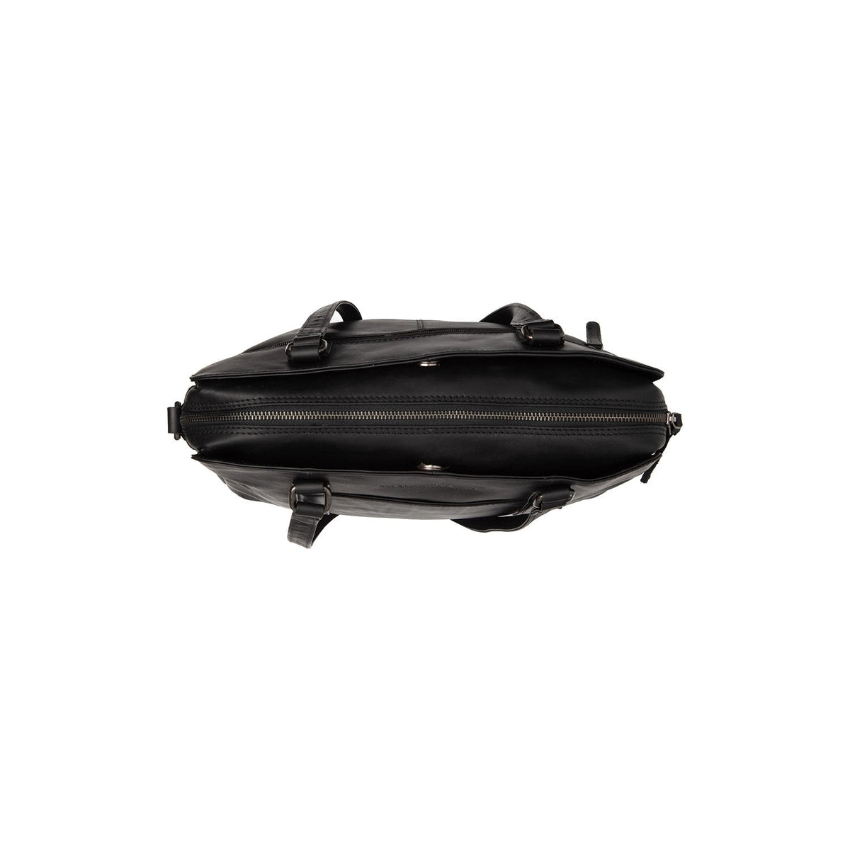 Pretoria Full-Grain Leather Shoulder Bag für Damen - Structured Side Profile Showing Gusset Depth &amp; Expansion Capacity