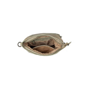 
Solid Antique Brass Hardware & Heavy-Duty Dual Zipper Detail on Sintra Vollnarbenleder-Schultertasche