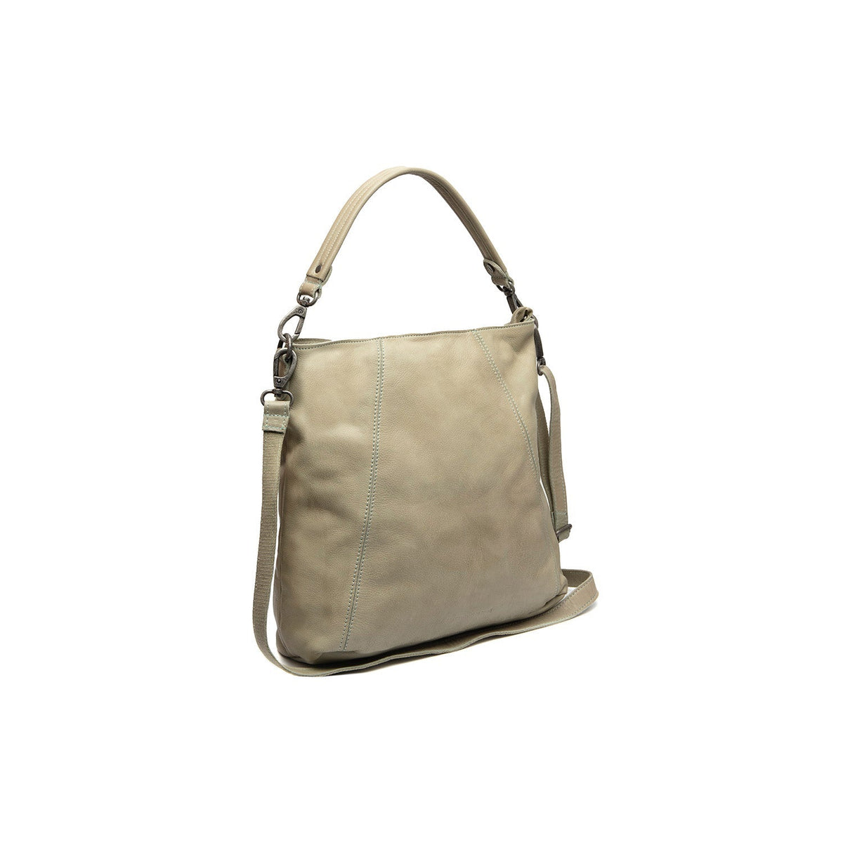 Sintra Full-Grain Leather Shoulder Bag aus klassischem 100% Vollnarbenleder - Full Exterior Vorderansicht & maßgeschneiderte Silhouette | Online Kaufen