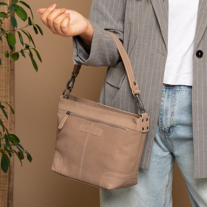 Zarita Full-Grain Leather Shoulder Bag für Damen – Zusätzliche Produktansicht 2