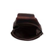 Brown Leather Sling Bag Bowey für Damen, detail view 3