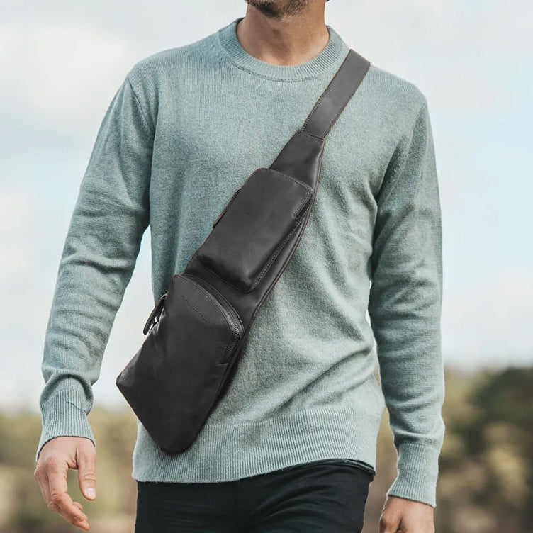 Leather Sling Bag Logan für Damen