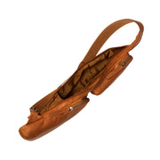 Cognac Leather Sling Bag Logan für Damen, detail view 5