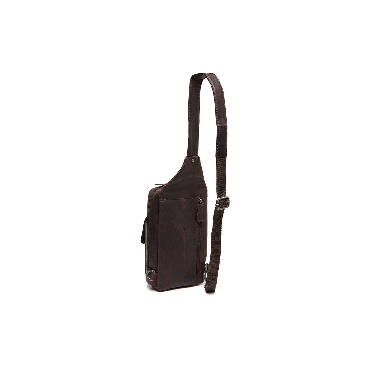Brown Leather Sling Bag Turelle für Damen, detail view 6