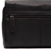 Authentic 100% Full-Grain Leather Grain Texture & Heavy-Duty Seam Stitching Detail