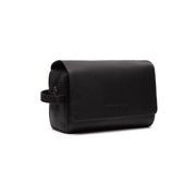 Rosario Full-Grain Leather Toiletry Bag in Classic 100% Full-Grain Leather - Front Profile View & Tailored Silhouette | Buy Online