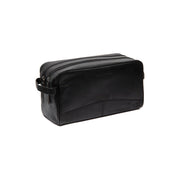 Stefan Full-Grain Leather Toiletry Bag für Damen in Classic 100% Full-Grain Leather - Vorderansicht &amp; maßgeschneiderte Silhouette | Online Kaufen
