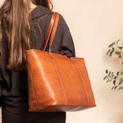 Ferrera Full-Grain Leather Tote Bag für Damen – Zusätzliche Produktansicht 2