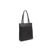 Solvia Full-Grain Leather Tote Bag für Damen in Classic 100% Full-Grain Leather - Full Exterior Front Profile View | Online Kaufen