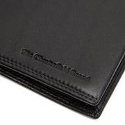 Solid Antique Brass Hardware &amp; Heavy-Duty Dual Zipper Detail on Hanson Full-Grain Ledergeldbörse für Herren