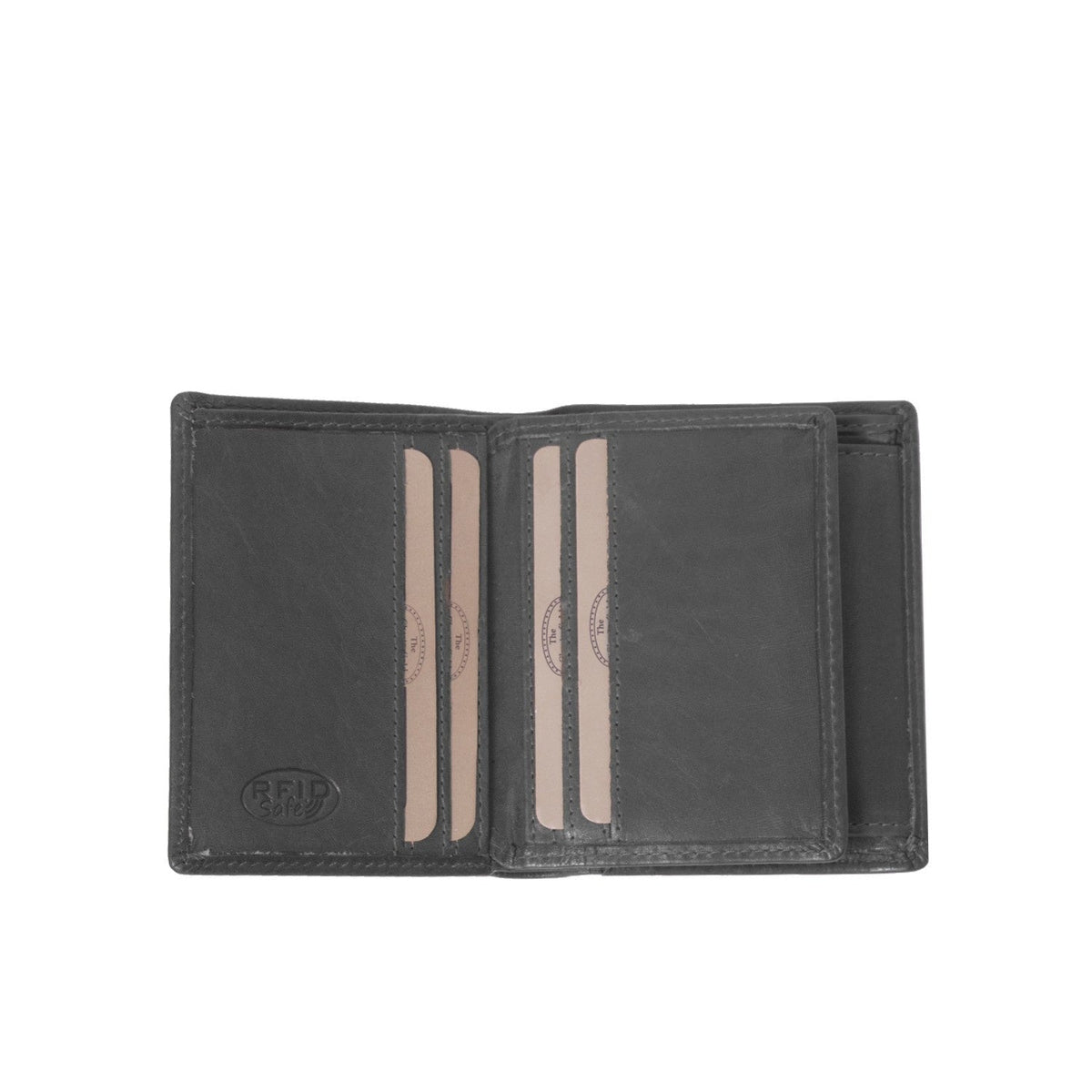 
Classic 100% Full-Grain leather Wallet - Rückansicht mit verstärkten Lederträgern & handwerklichen Nähten