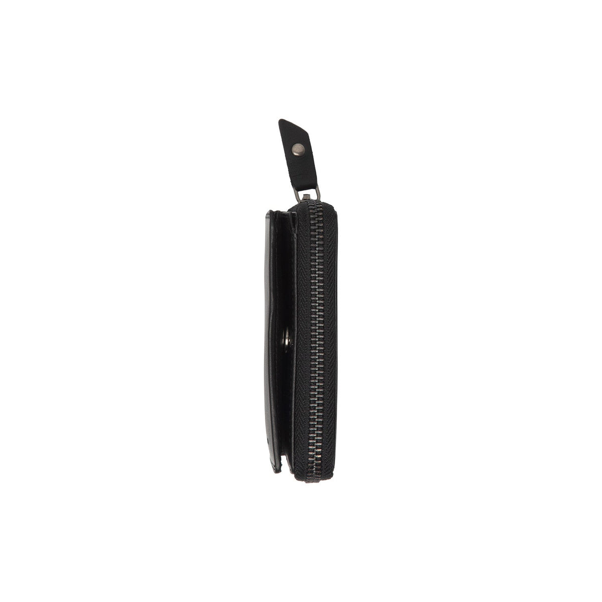 Lenwick Full-Grain Ledergeldbörse für Damen - Structured Side Profile Showing Gusset Depth &amp; Expansion Capacity