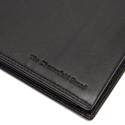 
Solid Antique Brass Hardware & Heavy-Duty Dual Zipper Detail on Lynnwood Vollnarbenleder-Geldbörse