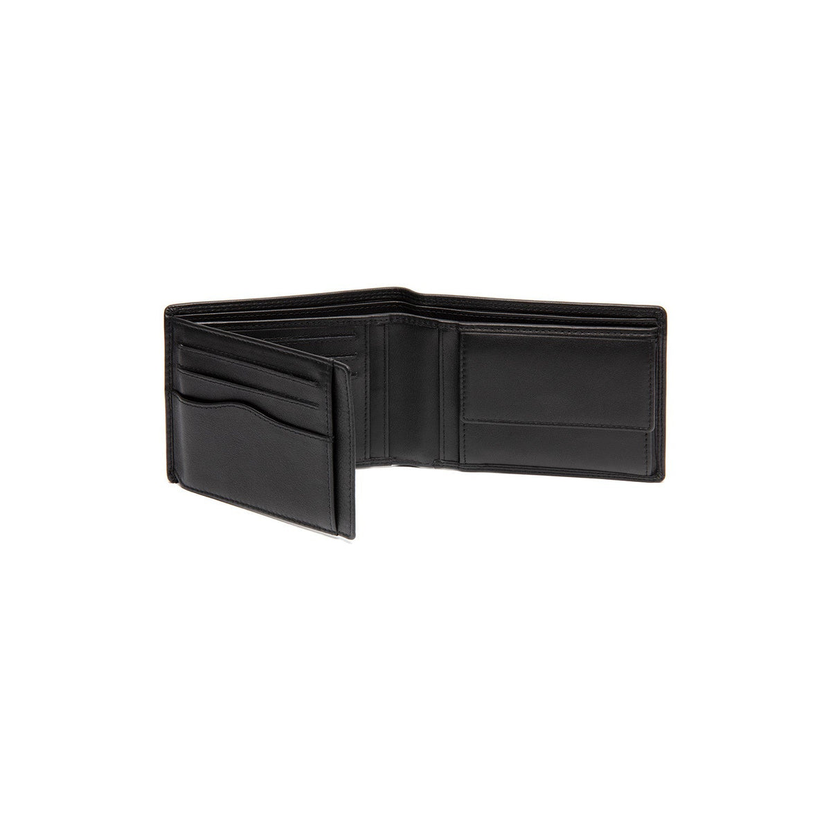 
Classic 100% Full-Grain leather Wallet - Rückansicht mit verstärkten Lederträgern & handwerklichen Nähten
