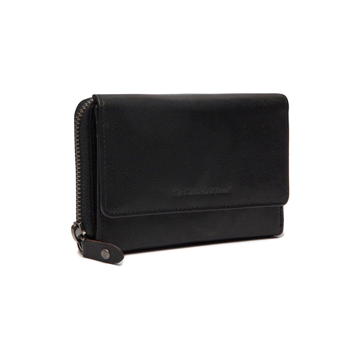 Rhodos Full-Grain Ledergeldbörse für Damen in Classic 100% Full-Grain Leather - Full Exterior Front Profile View | Online Kaufen