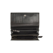 Solid Antique Brass Hardware &amp; Heavy-Duty Dual Zipper Detail on Rivalto Full-Grain Ledergeldbörse für Damen