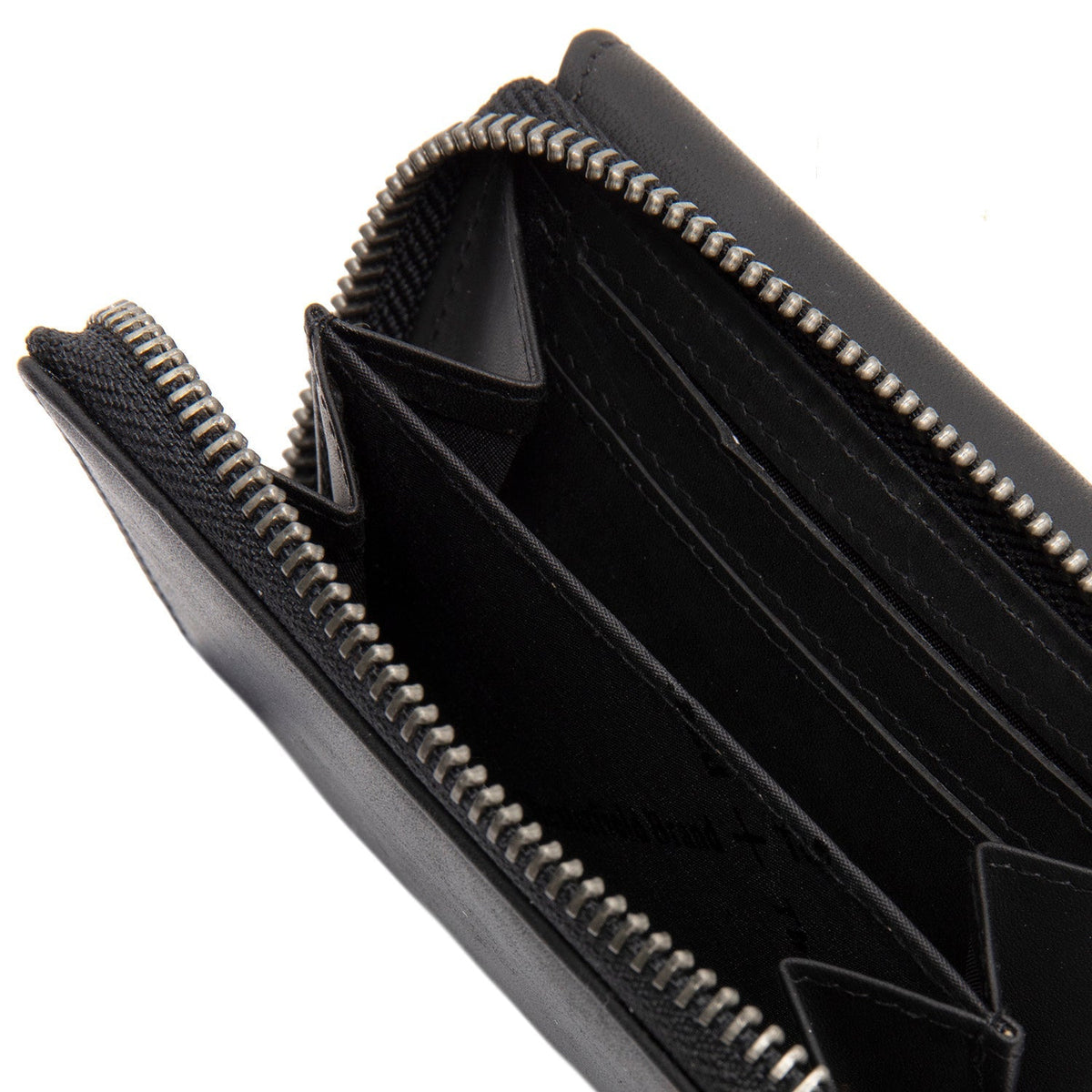 
Classic 100% Full-Grain leather Wallet - Rückansicht mit verstärkten Lederträgern & handwerklichen Nähten