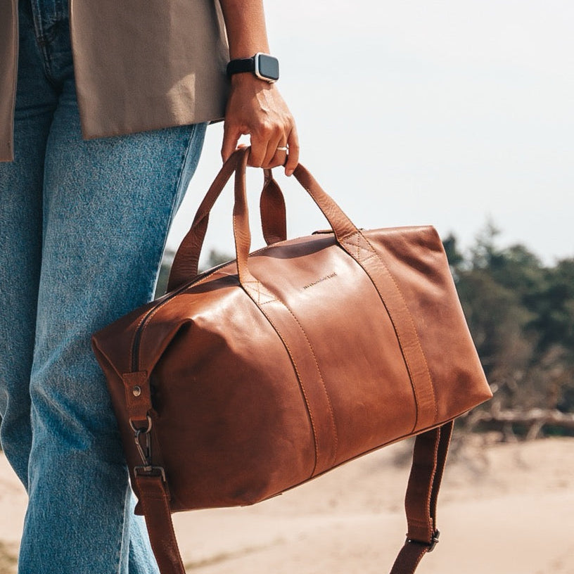 Conor Full-Grain Leather Weekender Bag für Damen – Zusätzliche Produktansicht 2