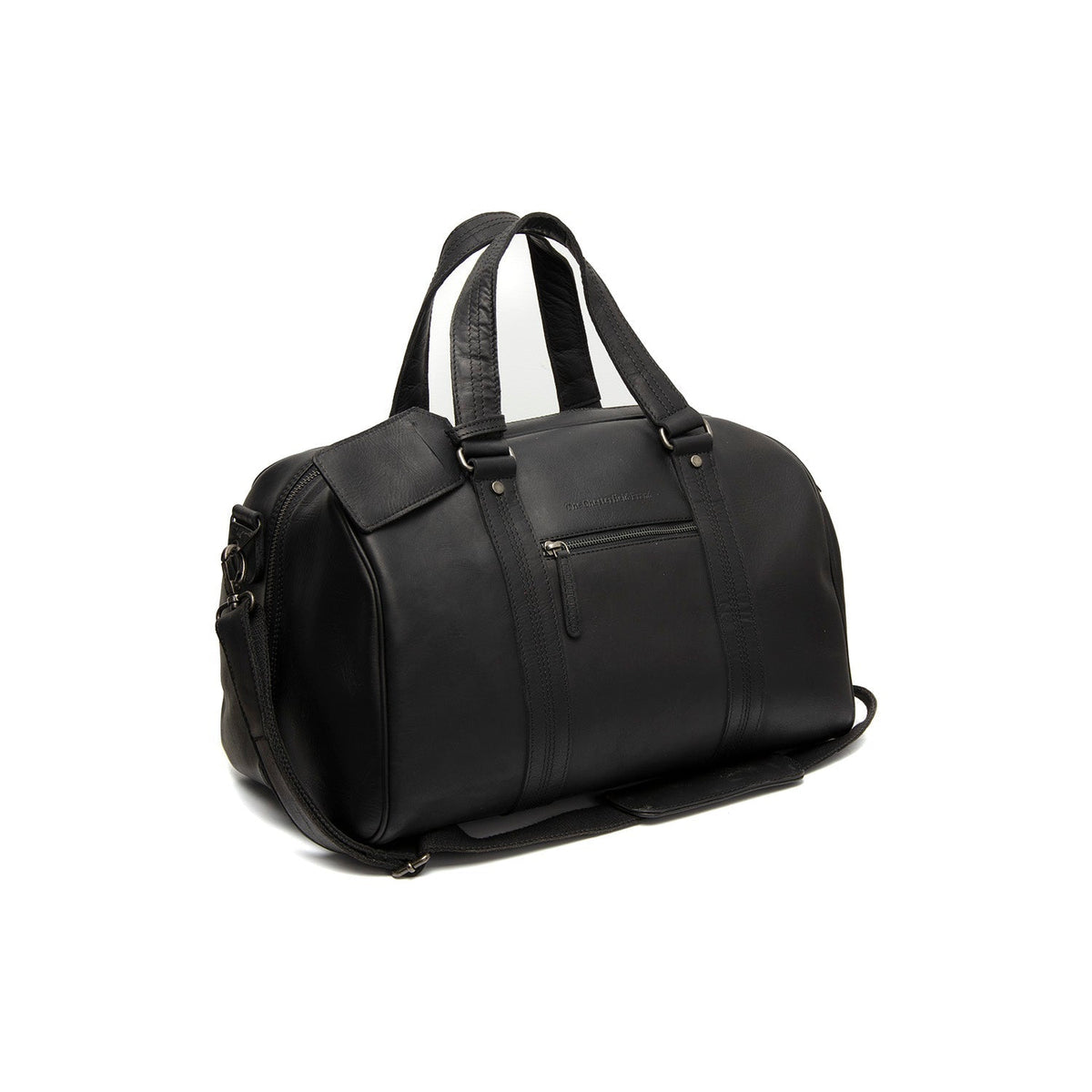 Volenza Full-Grain Leather Weekender Bag für Damen in Classic 100% Full-Grain Leather - Full Exterior Front Profile View | Online Kaufen