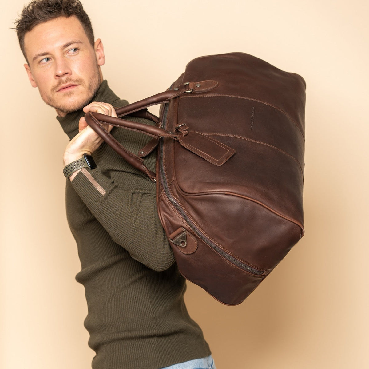 William Full-Grain Leather Weekender Bag für Damen – Zusätzliche Produktansicht 3