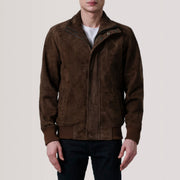 
Lester Braun Suede Leder-Bomberjacke für Herren – alternate product view 3