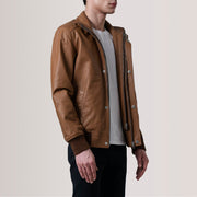 
Lester Braun Suede Leder-Bomberjacke für Herren – alternate product view 3