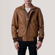 
Lester Braun Suede Leder-Bomberjacke für Herren – alternate product view 4