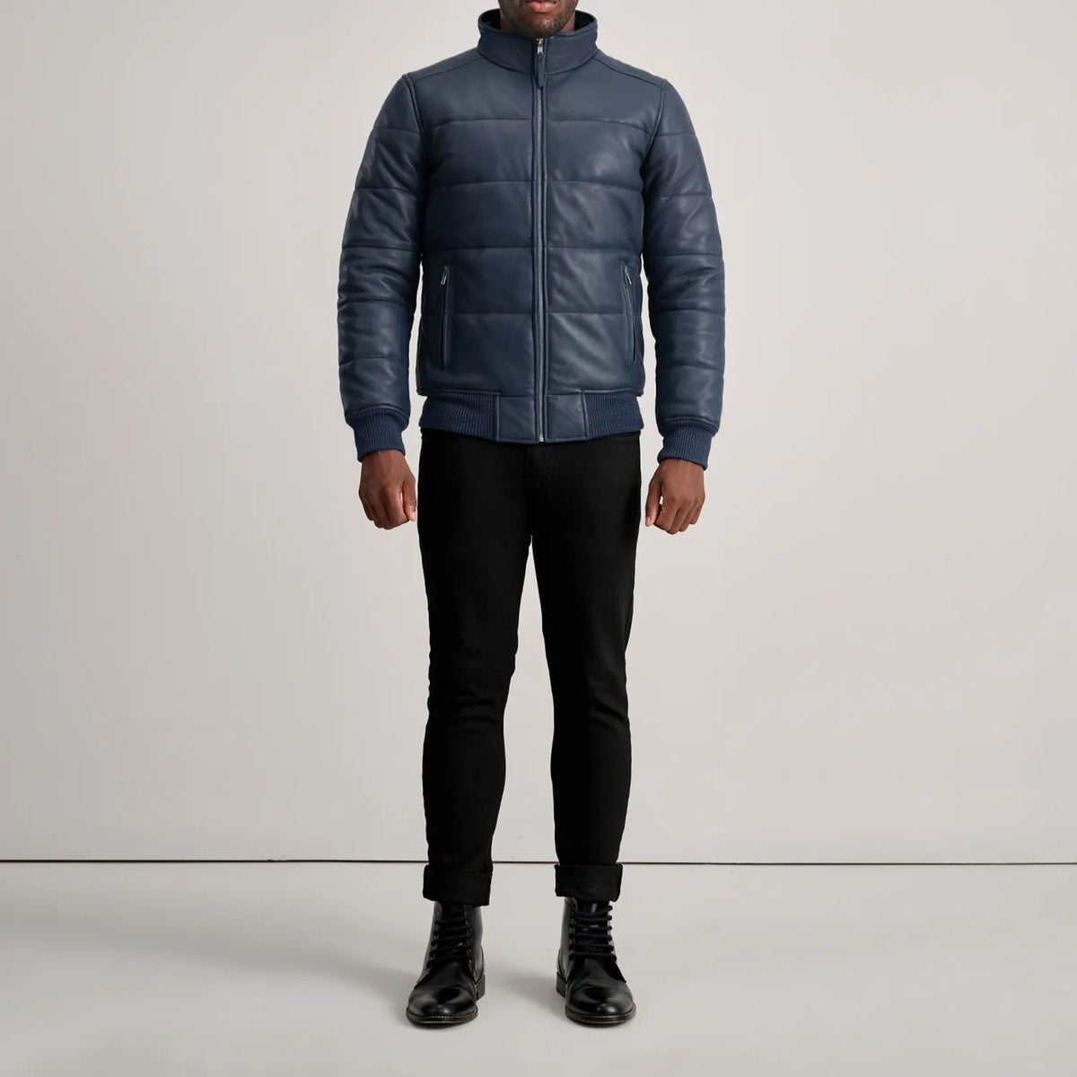 Lucas Leder-Bomberjacke für Herren – Zusätzliche Produktansicht 3