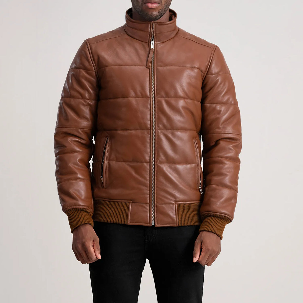 Lucas Leder-Bomberjacke für Herren – Zusätzliche Produktansicht 4