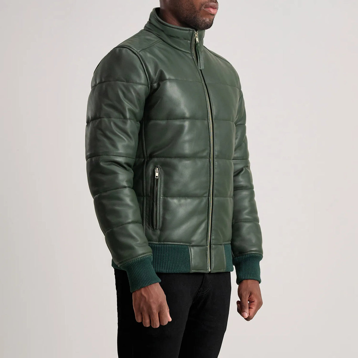 Lucas Leder-Bomberjacke für Herren – Zusätzliche Produktansicht 2