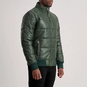 Lucas Leder-Bomberjacke für Herren – Zusätzliche Produktansicht 2