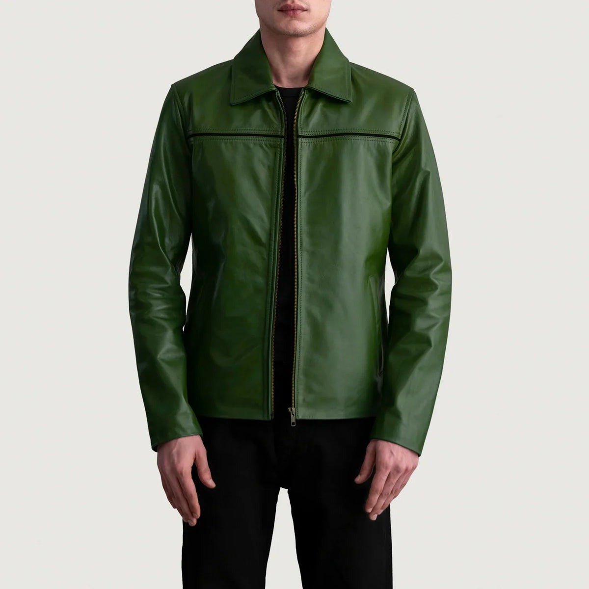 Mystical Lederjacke für Herren – Zusätzliche Produktansicht 1
