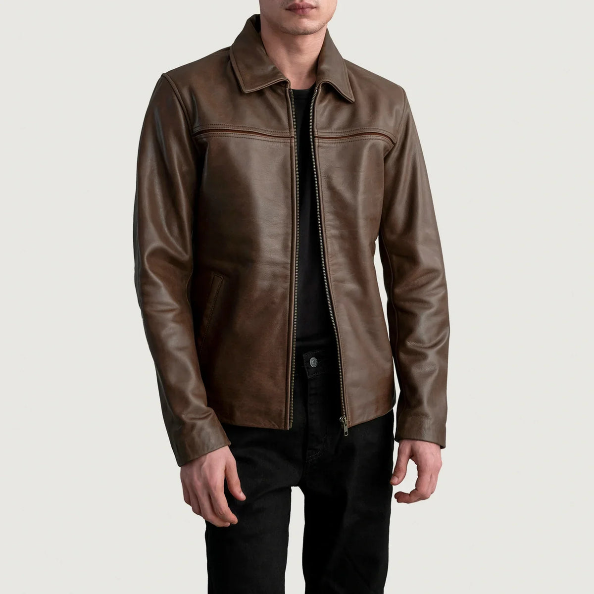 Mystical Lederjacke für Herren – Zusätzliche Produktansicht 1