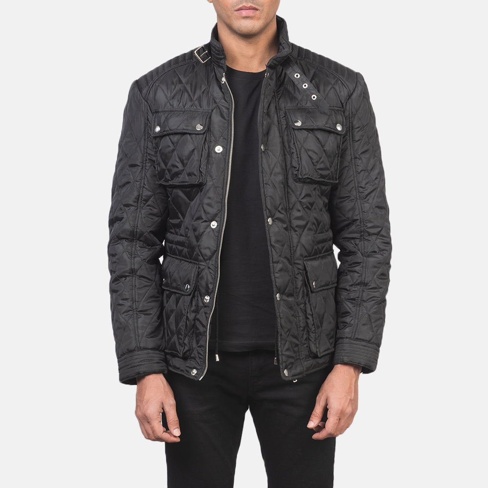Adalyn Gesteppt Vintage-Braun Leder-Bikerjacke für Damen - Vorderansicht & maßgeschneiderte Silhouette | Online Kaufen