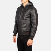 Nintenzo Leder-Bomberjacke für Herren – Zusätzliche Produktansicht 2
