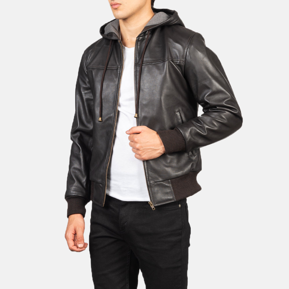 Nintenzo Leder-Bomberjacke für Herren – Zusätzliche Produktansicht 6