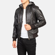 Nintenzo Leder-Bomberjacke für Herren – Zusätzliche Produktansicht 6