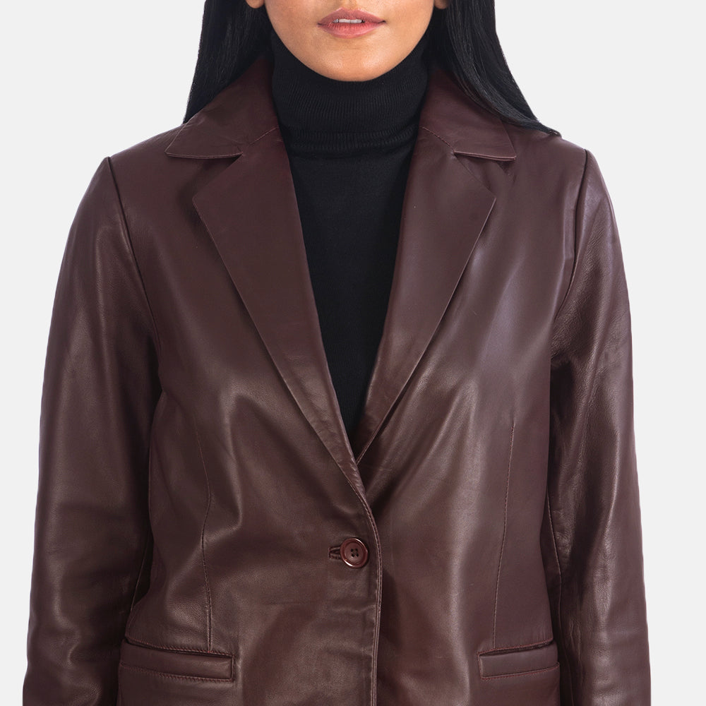 Norma Lederblazer für Damen – Zusätzliche Produktansicht 6