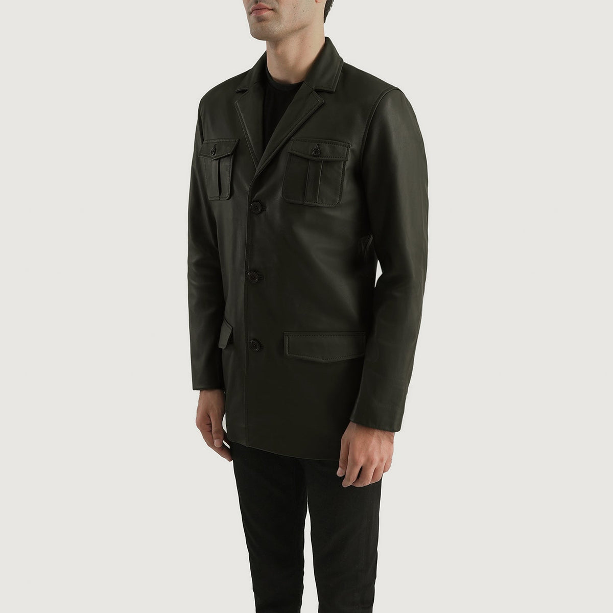 Ray Cutler Lederjacke für Herren – Zusätzliche Produktansicht 2