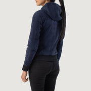 
Rebella Hooded Leder-Bomberjacke für Damen – alternate product view 5