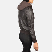 Authentic Sheepskin Leather with Semi-aniline Finish Grain Texture &amp; Heavy-Duty Seam Stitching Detail