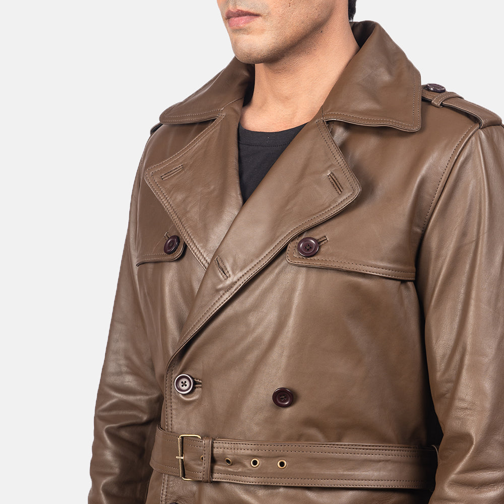 
Authentic Calfskin Leather with Semi-aniline Finish Grain Texture & Heavy-Duty Seam Stitching Detail