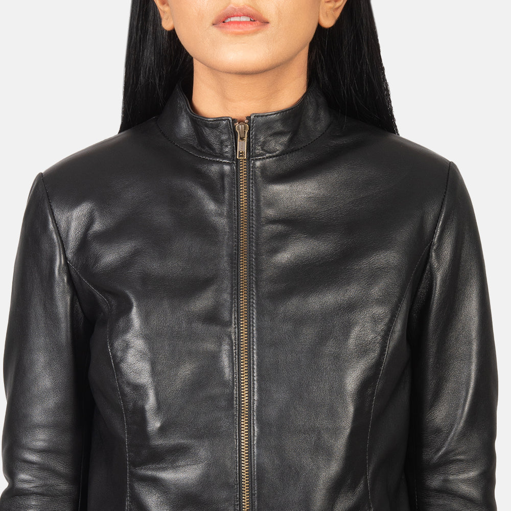 Rumella Leder-Bikerjacke für Damen – Zusätzliche Produktansicht 6
