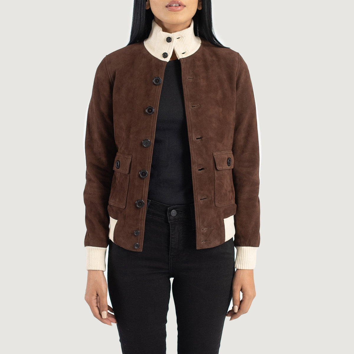 
Sasha A1 Leder-Bomberjacke für Damen – alternate product view 1