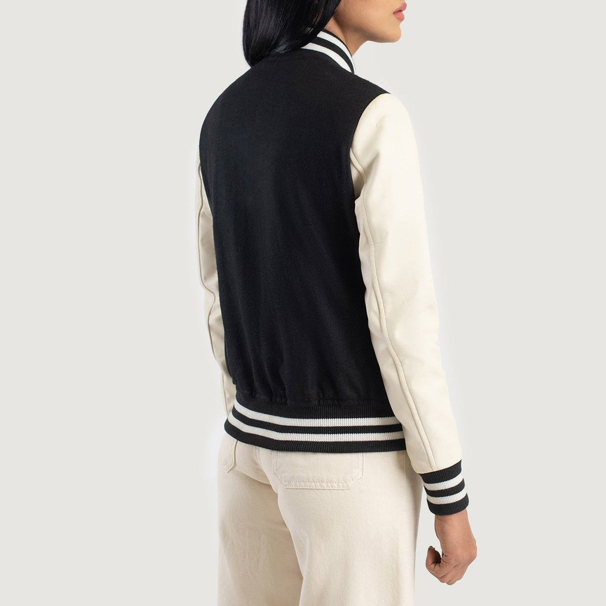 Savant Varsity Lederjacke für Damen – Zusätzliche Produktansicht 5