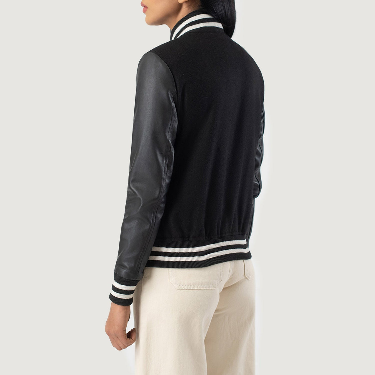 Savant Varsity Lederjacke für Damen – Zusätzliche Produktansicht 5