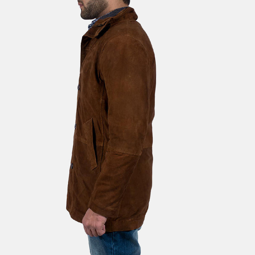 Sheriff Braun Wildlederjacke für Herren