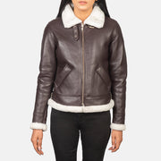 Sherilyn B-3 Schwarz Leder-Bomberjacke für Damen – Zusätzliche Produktansicht 4