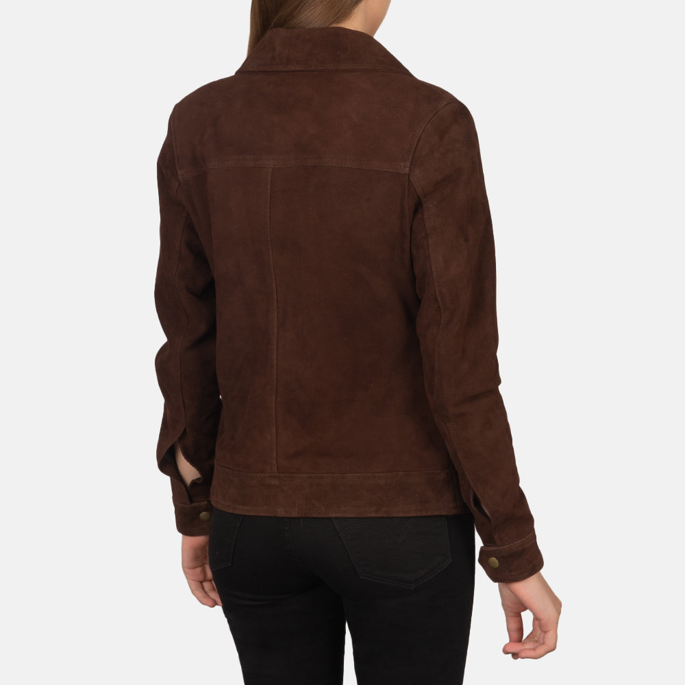 
Suzy Trucker Braun Lederjacke für Damen – alternate product view 5